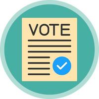 voto verificado design de ícone vetorial vetor
