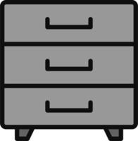 ícone de vetor de gaveta
