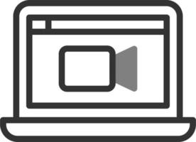 ícone de vetor de videochamada