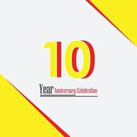 100 anos de comemoração de aniversário ilustração de design de modelo vetorial cor amarela vetor