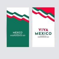 feliz celebração do dia da independência do México ilustração vetorial modelo design logotipo vetor