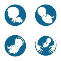 ilustração de imagens de logotipo de bebê vetor