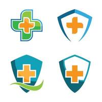 imagens de logotipo de cuidados médicos vetor