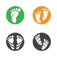 imagens de logotipo de cuidados com os pés vetor