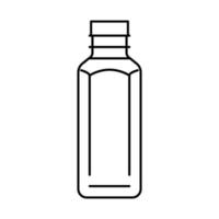 suco plástico garrafa linha ícone vetor ilustração