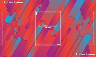 fundo geométrico colorido com composição de formas de movimento gradiente vetor