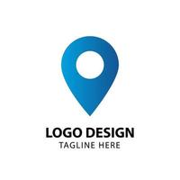 ilustração do projeto do modelo do vetor do logotipo da localização do mapa