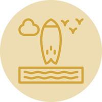 design de ícone de vetor de prancha de surf