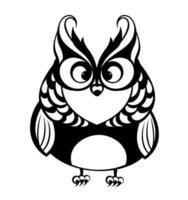 modelo de vetor de logotipo de coruja