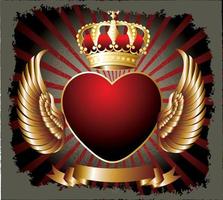 imperial coroa com coração. elemento para Projeto logotipo, emblema. vetor