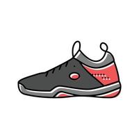 calçados sapatos badminton cor ícone vetor ilustração
