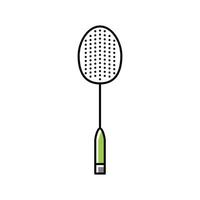 raquete badminton cor ícone vetor ilustração