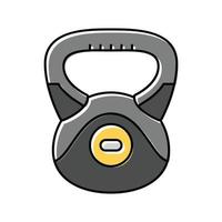 kettlebell ginástica esporte cor ícone vetor ilustração