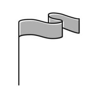 pólo bandeira rede cor ícone vetor ilustração