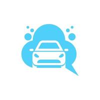 carro lavar limpar \ limpo bate-papo criativo logotipo Projeto vetor