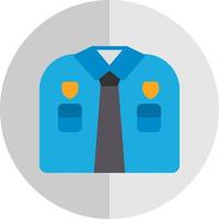 design de ícone vetorial uniforme da polícia vetor