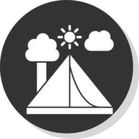 design de ícone de vetor de tenda