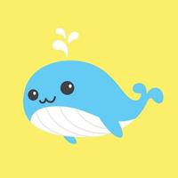 baleias vetor golfinho peixe ícone logotipo desenho animado rabisco ilustração