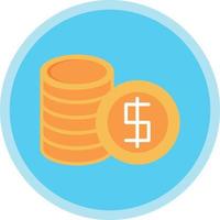 design de ícone de vetor de moeda de dólar