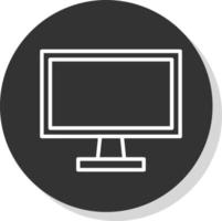 design de ícone de vetor de tela de monitor