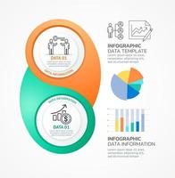 infográfico círculo modelo fundo vetor