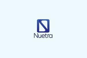 nuetra corporativo companhia logotipo Projeto vetor