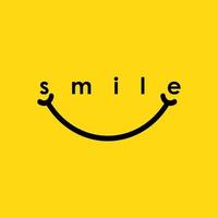 smile logo vector template design ilustração