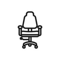 cadeira ícone vetor logotipo modelo