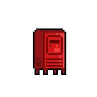 caixa de correio dentro pixel arte estilo vetor
