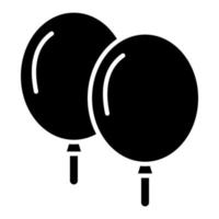 estilo de ícone de balões vetor