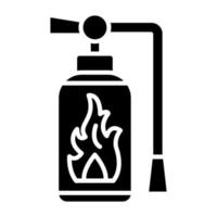 estilo de ícone de extintor de incêndio vetor