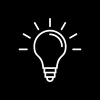 design de ícone de vetor de lâmpada de ideia