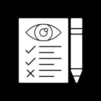 design de ícone de vetor de teste de olho