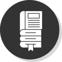 design de ícone de vetor de pilha de livros