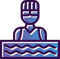 design de ícone de vetor de nadador