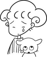 menina desenho animado rabisco kawaii anime página para colorir ilustração  fofa personagem clipart chibi manga desenho em quadrinhos linha arte  download grátis png imagem 15501518 Vetor no Vecteezy