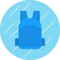 design de ícone de vetor de mochila escolar