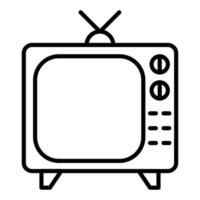 estilo de ícone de tv vetor