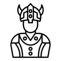viking homem ícone estilo vetor