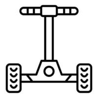 estilo de ícone do hoverboard vetor