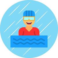 design de ícone de vetor de nadador