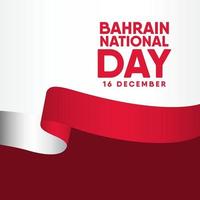 ilustração de design de modelo vetorial do dia nacional do Bahrein vetor