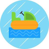 design de ícone de vetor de barco pára-choques
