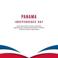 ilustração de design de modelo vetorial feliz dia da independência do Panamá vetor