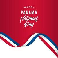 feliz dia nacional do panamá ilustração de design de modelo vetorial vetor