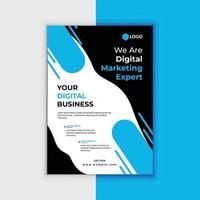 digital marketing agência moderno o negócio folheto Projeto vetor modelo