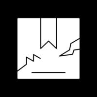 design de ícone de vetor de caixa de dano