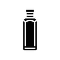 suco plástico garrafa glifo ícone vetor ilustração