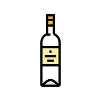 vinho vidro garrafa cor ícone vetor ilustração