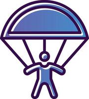 design de ícone vetorial de paraquedismo vetor